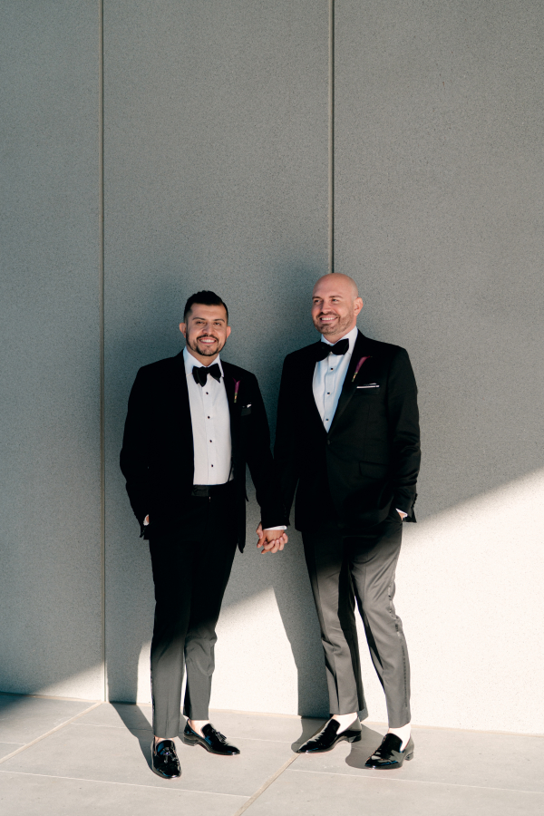 Dark and Moody Celebration in Dallas, Texas | Interview with Grooms: Dating, Engagement, and Wedding Preparation