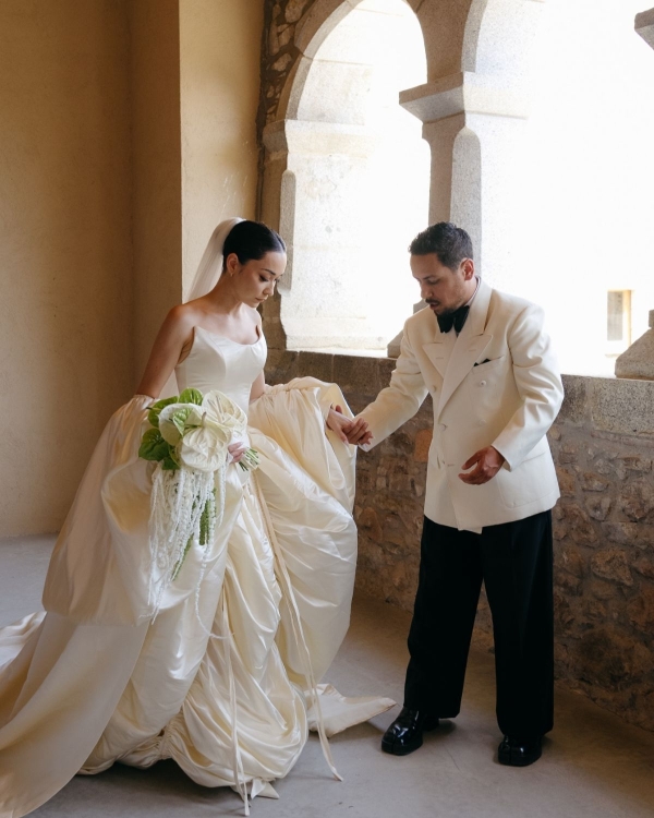 A Top Hollywood Costume Designer's Fairytale Wedding in a Spanish Monastery