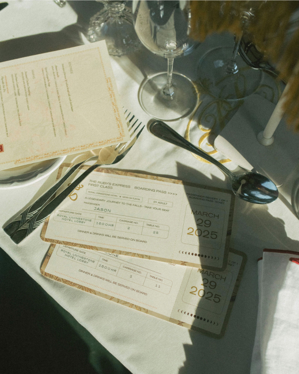 A Soulful African Destination Wedding in Zambia with Roaming Wildlife & a Luxury 1920s Steam Train