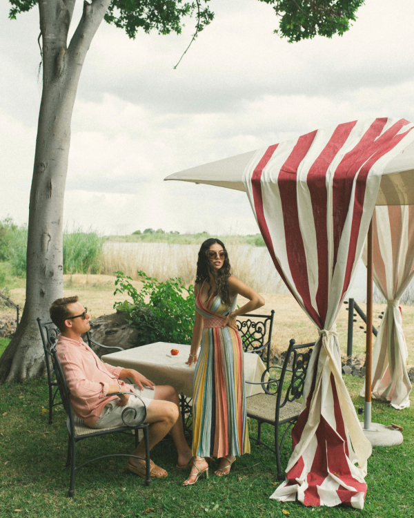 A Soulful African Destination Wedding in Zambia with Roaming Wildlife & a Luxury 1920s Steam Train