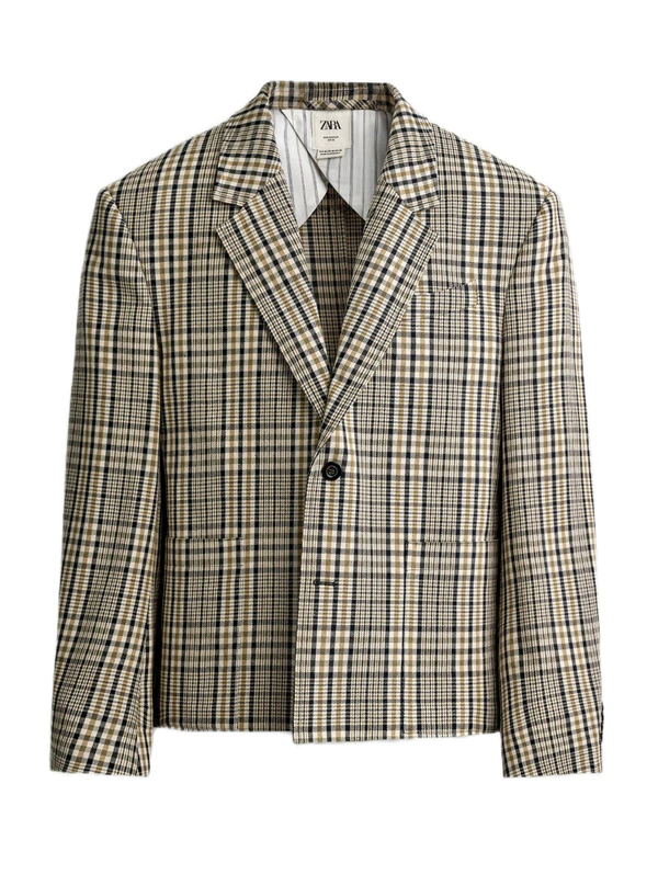 <a href="https://www.zara.com/us/en/plaid-boxy-fit-blazer-p04348280.html">ZARA Blazer</a>, $169