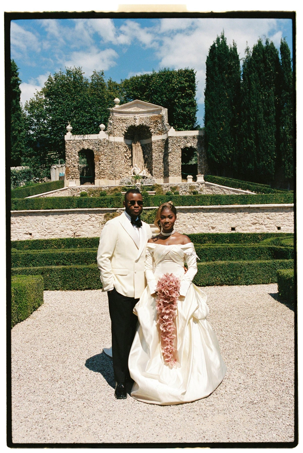 An Event Stylist’s Magical Italian Garden Wedding with a Vintage Red Ferrari & Forest Reception