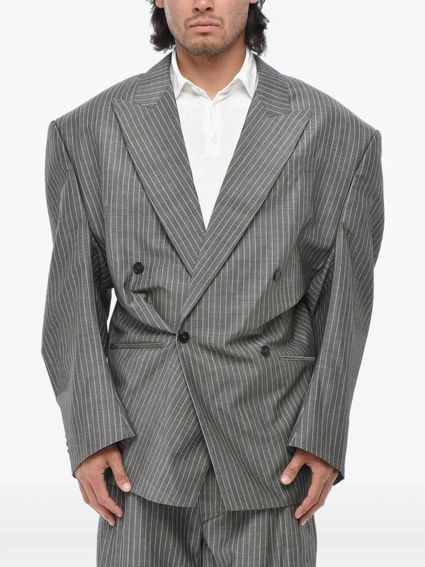 <a href="https://www.farfetch.com/shopping/men/hed-mayner-pinstriped-double-breasted-jacket-item-37314451.aspx">HED MAYNER Blazer</a> from Farfetch, $3120