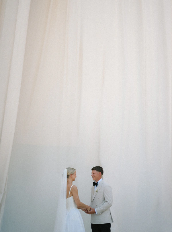Modern Design Meets Mediterranean Ease at This Rock-Carved Vineyard Wedding in Mallorca