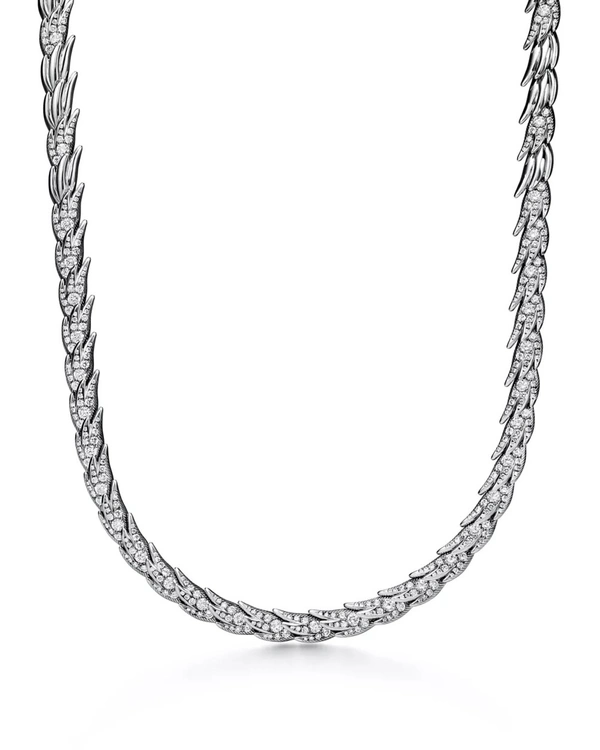 <a href="https://www.tiffany.com/jewelry/necklaces-pendants/schlumberger-bird-on-a-rock-platinum-diamond-necklaces-pendants-75366256.html">TIFFANY Bird On A Rock</a> Necklace, $95,000
