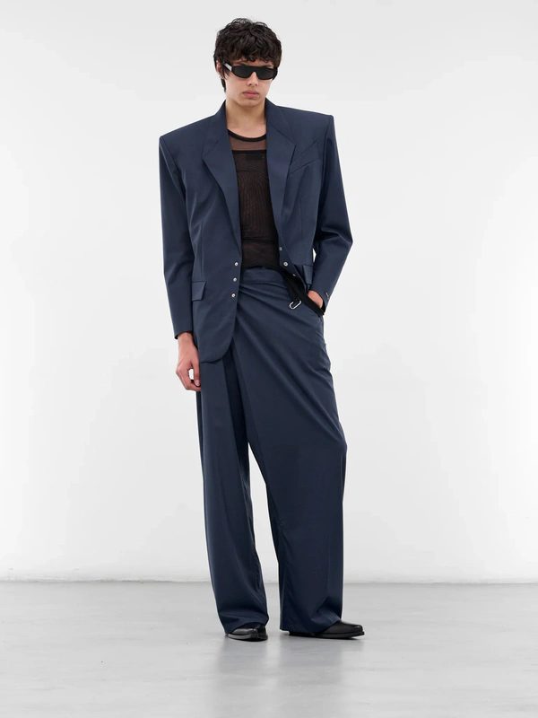 <a href="https://www.hlorenzo.com/products/25f1ve0467191-dark-blue">MUGLER Blazer</a>, $1755