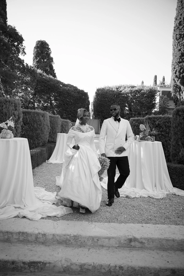 An Event Stylist’s Magical Italian Garden Wedding with a Vintage Red Ferrari & Forest Reception