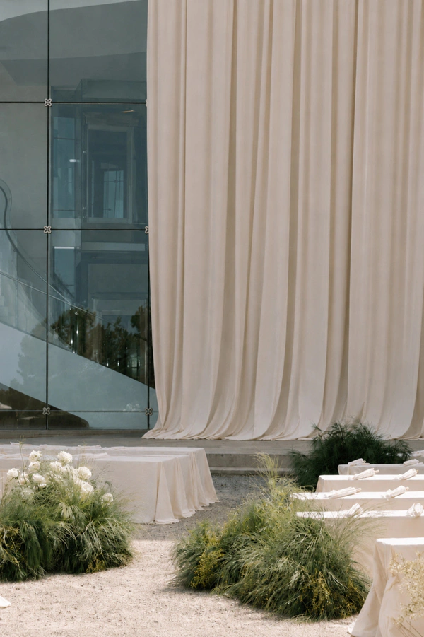 Modern Design Meets Mediterranean Ease at This Rock-Carved Vineyard Wedding in Mallorca