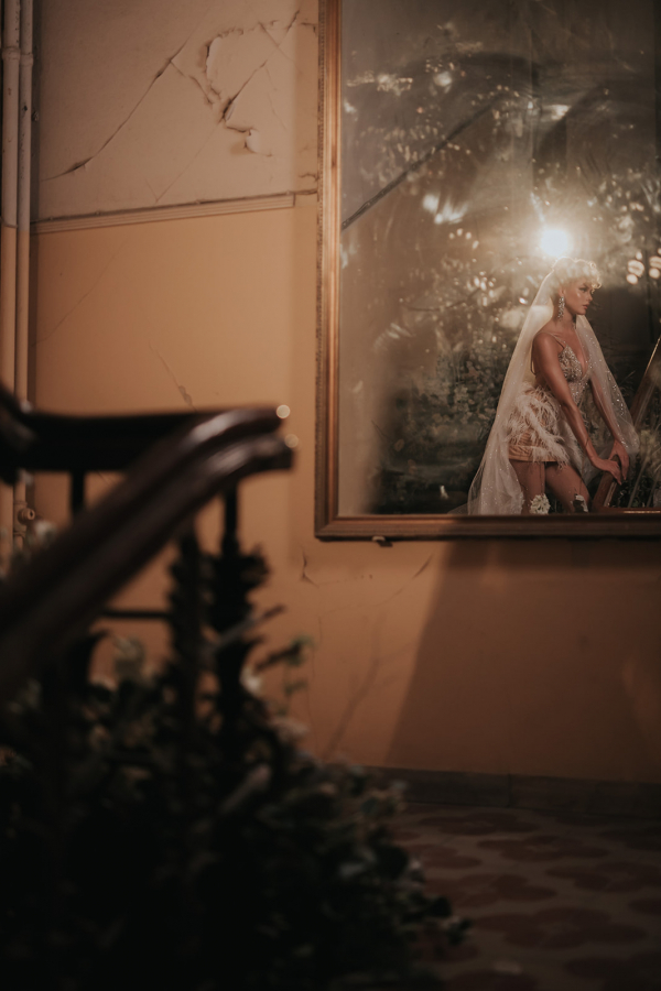 Wedding Editorial in Antique Space