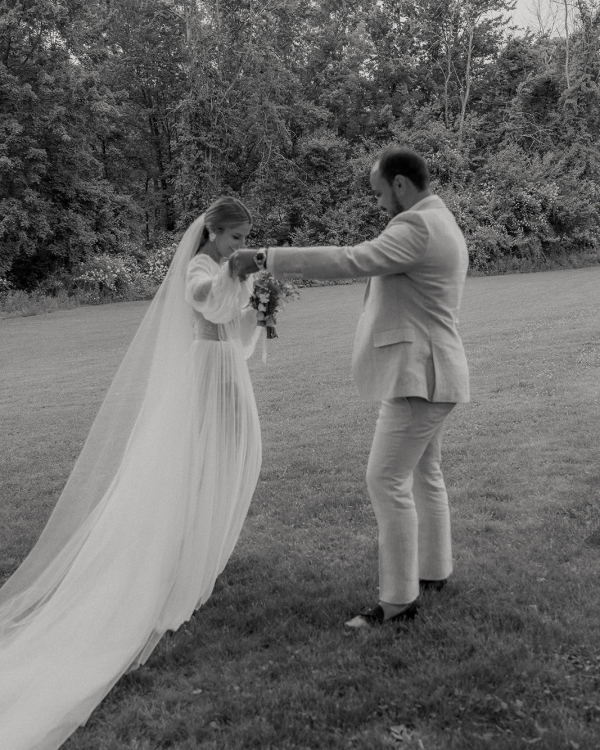 Real wedding in the Garden of a Private Property