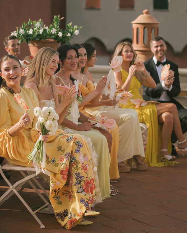 A Glamorous Seaside Wedding Evocative of a Classic Italian Film