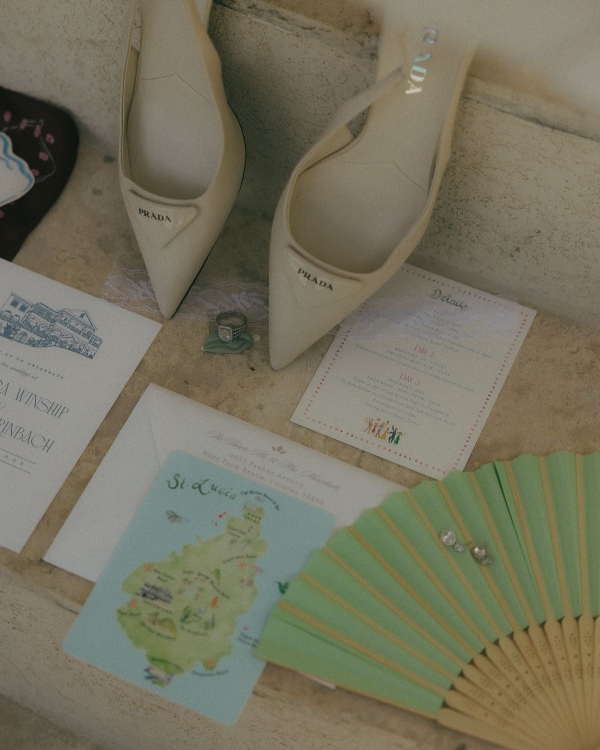 A Chic Tropical Wedding on the Shores of St. Lucia