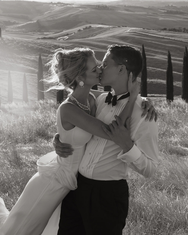 An Elevated Elopement in Tuscany with Vintage Bridal
