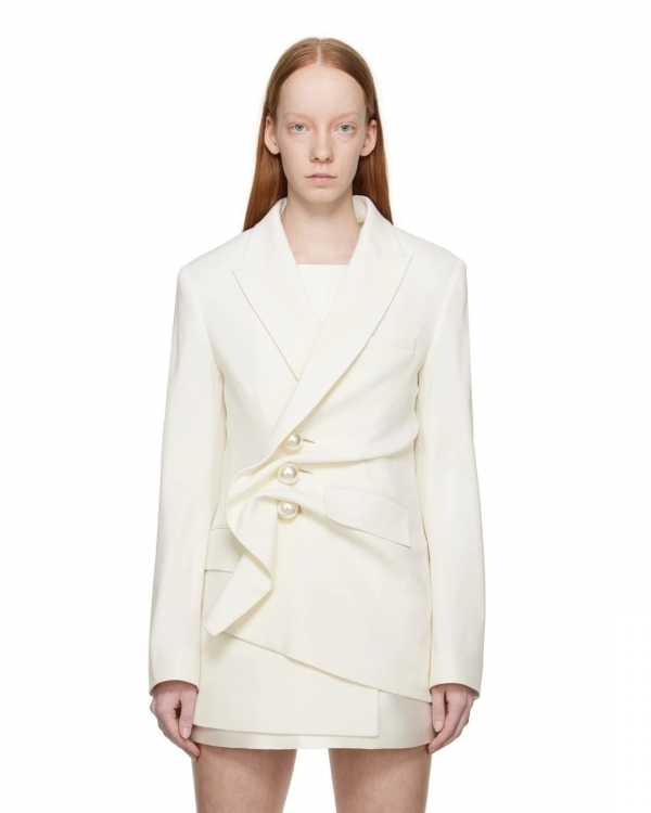 Blazer for Wedding Dress | White Blazer Over Wedding Dress | For Women