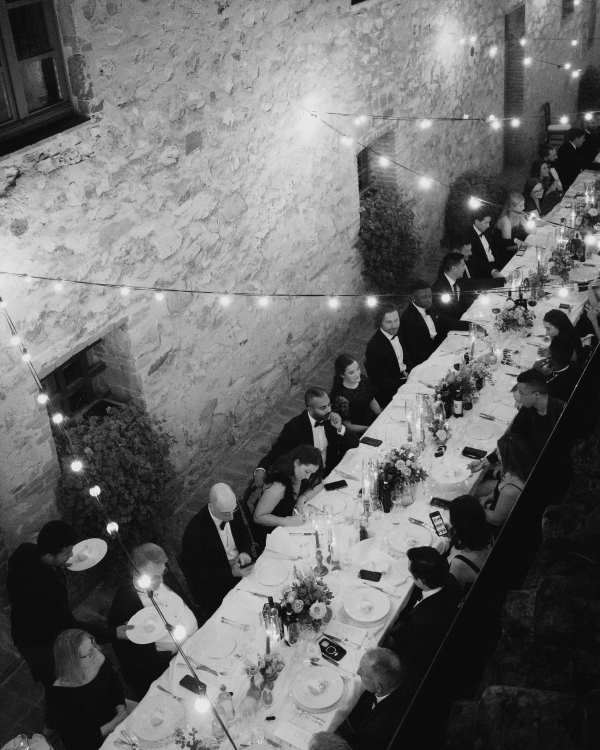 Elegant Destination Wedding in Borgo Casabianca | Mariana & Tom Outdoor Wedding Ceremony in Tuscany