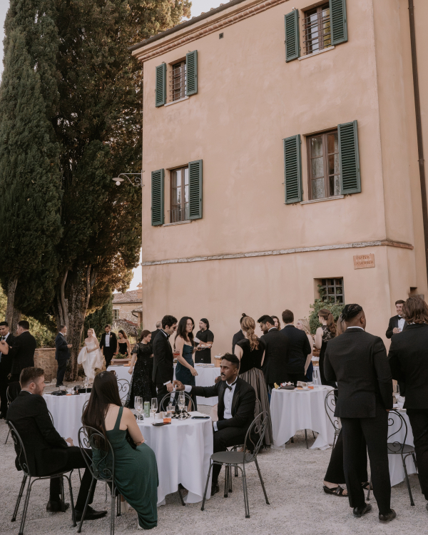 Elegant Destination Wedding in Borgo Casabianca | Mariana & Tom Outdoor Wedding Ceremony in Tuscany