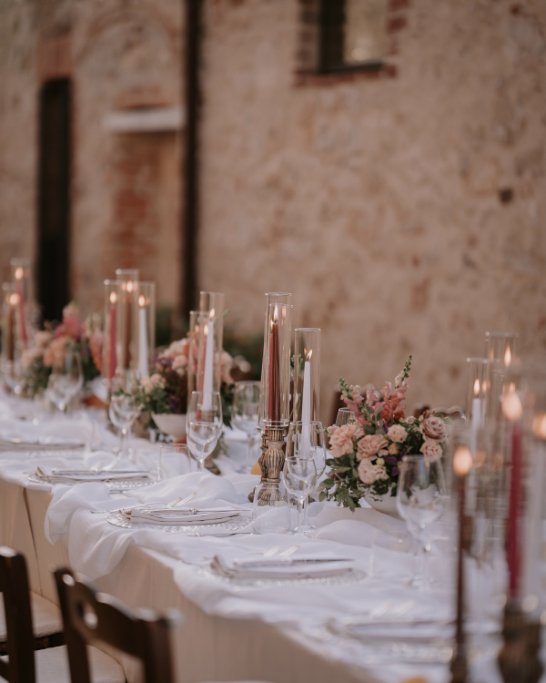Elegant Destination Wedding in Borgo Casabianca | Mariana & Tom Outdoor Wedding Ceremony in Tuscany