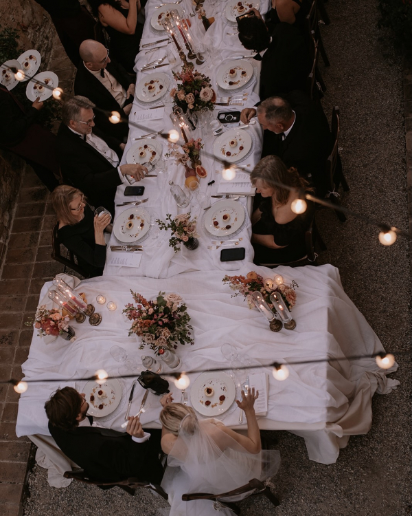 Elegant Destination Wedding in Borgo Casabianca | Mariana & Tom Outdoor Wedding Ceremony in Tuscany