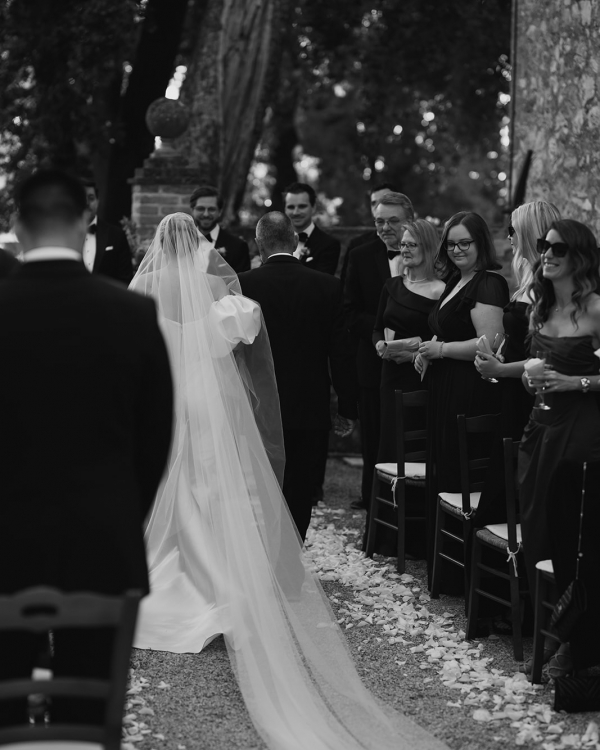 Elegant Destination Wedding in Borgo Casabianca | Mariana & Tom Outdoor Wedding Ceremony in Tuscany