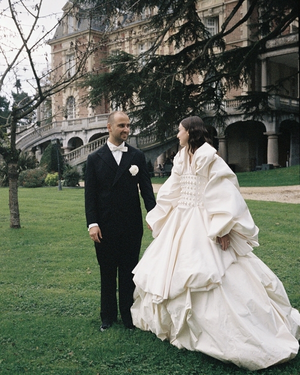 A Fashion Designer's Opulent Wedding in an Enchanting Parisian Château