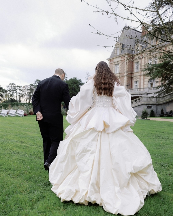 A Fashion Designer's Opulent Wedding in an Enchanting Parisian Château