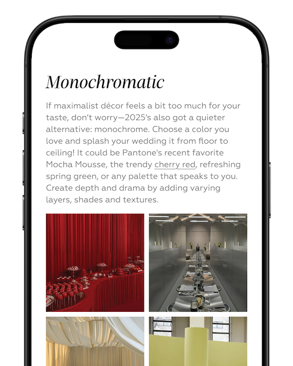 Introducing THE WED 2025 Trend Guide