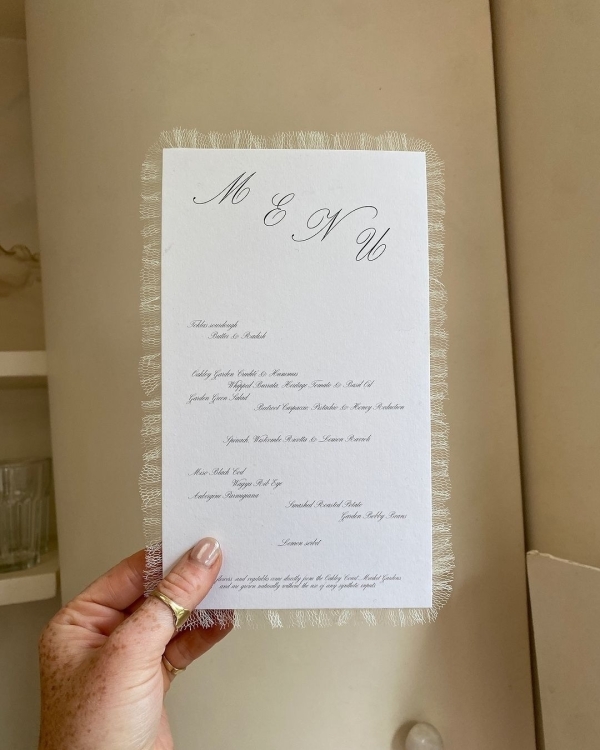 Vintage Lace & Embroidery Stationery Inspiration