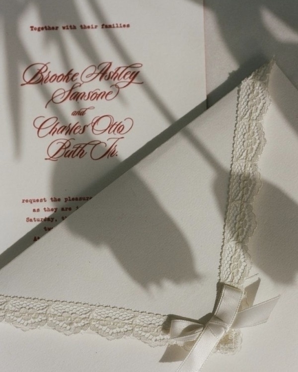 Vintage Lace & Embroidery Stationery Inspiration