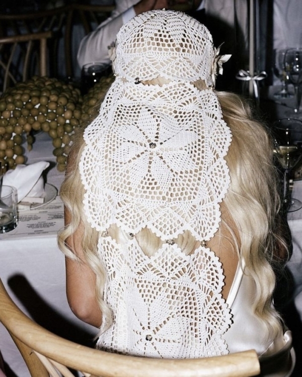 22 Crochet Veils & Headpieces to Weave Whimsy into Your Bridal Look