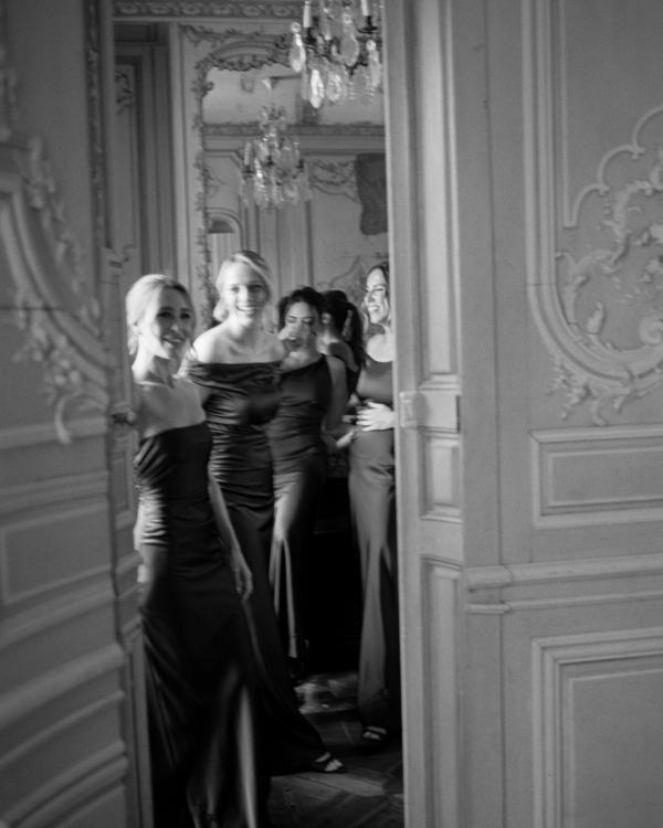 An Intimate Parisian Wedding Amidst an Elegant Château Garden