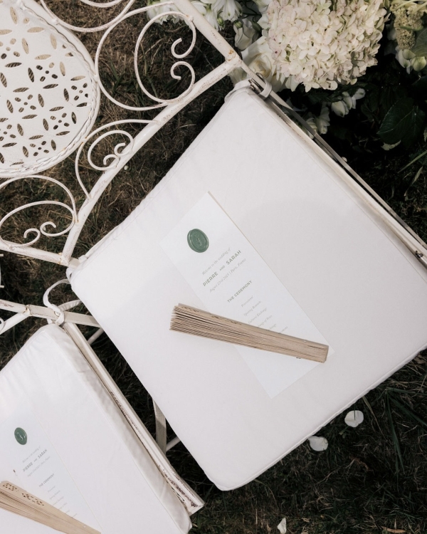 An Intimate Parisian Wedding Amidst an Elegant Château Garden