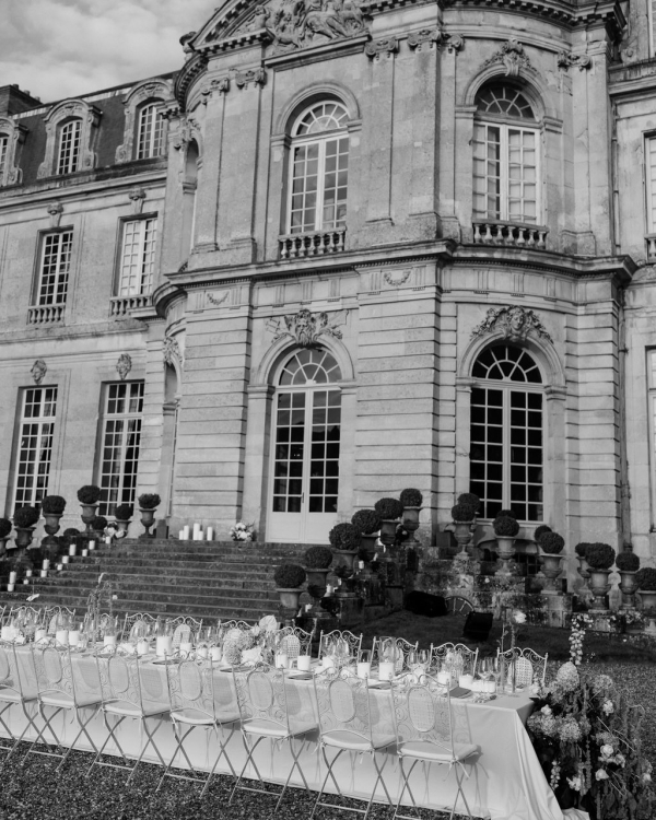 An Intimate Parisian Wedding Amidst an Elegant Château Garden