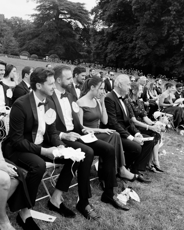 An Intimate Parisian Wedding Amidst an Elegant Château Garden