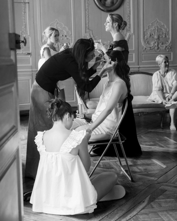 An Intimate Parisian Wedding Amidst an Elegant Château Garden