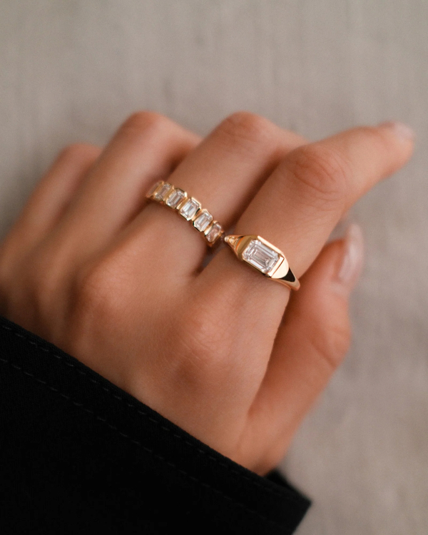 30 Emerald Cut Engagement Rings & Wedding Bands We're Loving Right Now