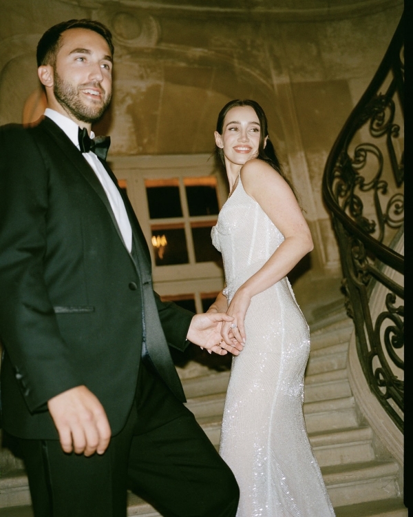 An Intimate Parisian Wedding Amidst an Elegant Château Garden