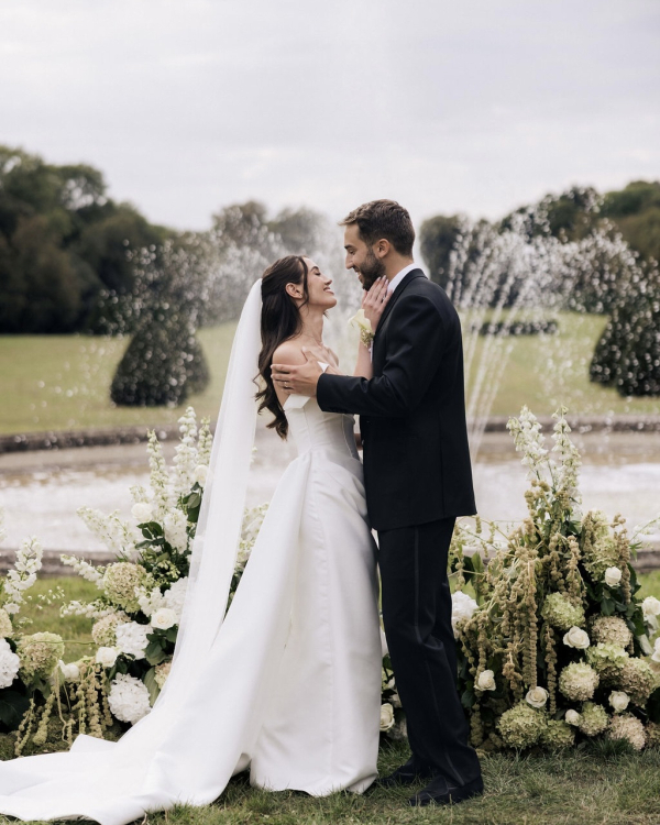 An Intimate Parisian Wedding Amidst an Elegant Château Garden