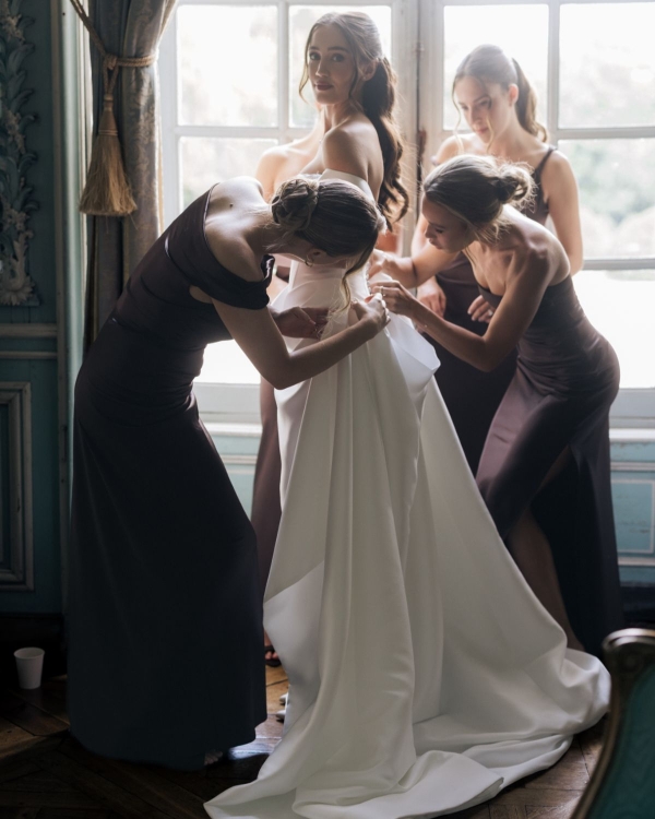 An Intimate Parisian Wedding Amidst an Elegant Château Garden