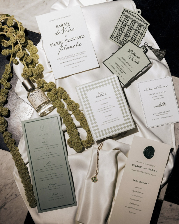 An Intimate Parisian Wedding Amidst an Elegant Château Garden