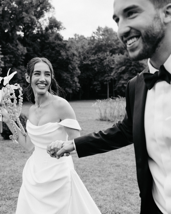 An Intimate Parisian Wedding Amidst an Elegant Château Garden