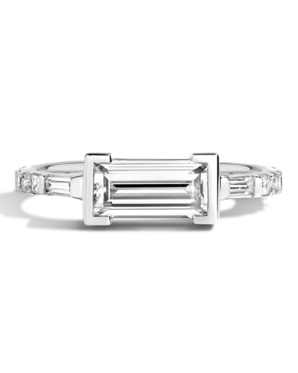 Unique Baguette Diamond Wedding Rings Designs | Baguette Diamond Engagement Rings Inspiration