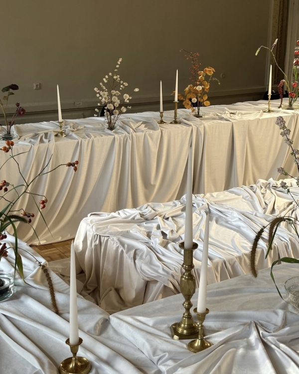 Knotted Table Linen for Wedding Event Design