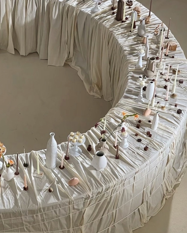 Knotted Table Linen for Wedding Event Design