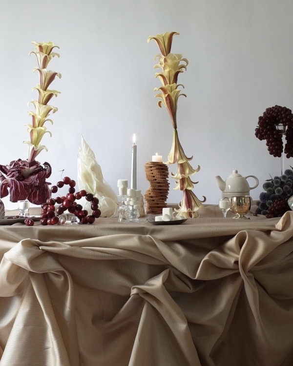 Knotted Table Linen for Wedding Event Design