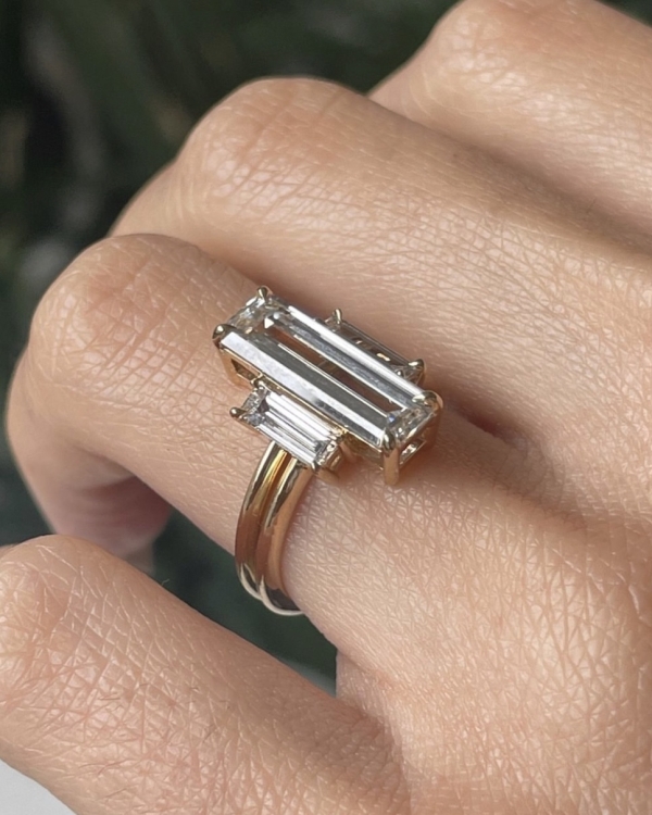 Unique Baguette Diamond Wedding Rings Designs | Baguette Diamond Engagement Rings Inspiration
