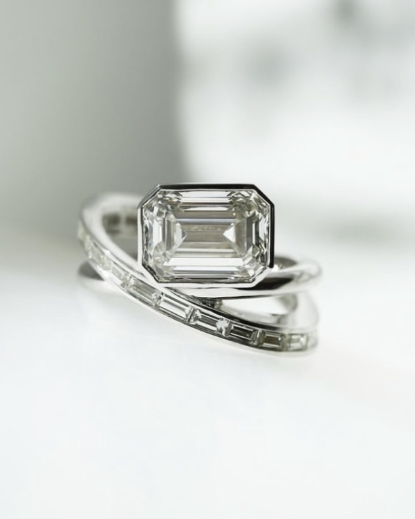 Unique Baguette Diamond Wedding Rings Designs | Baguette Diamond Engagement Rings Inspiration