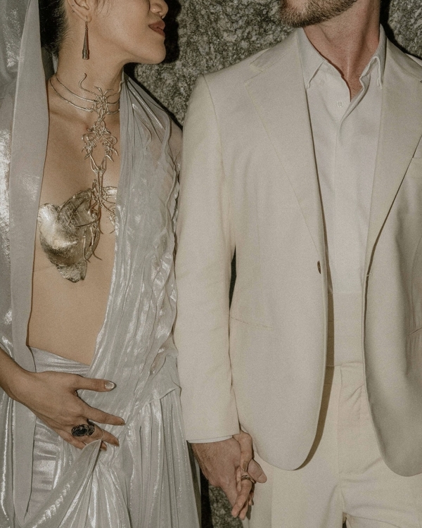 A Chic & Spiritual Bali Beach Wedding with Custom Couture and Cultural Touches