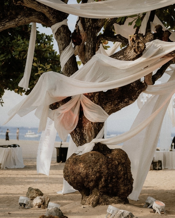 A Chic & Spiritual Bali Beach Wedding with Custom Couture and Cultural Touches
