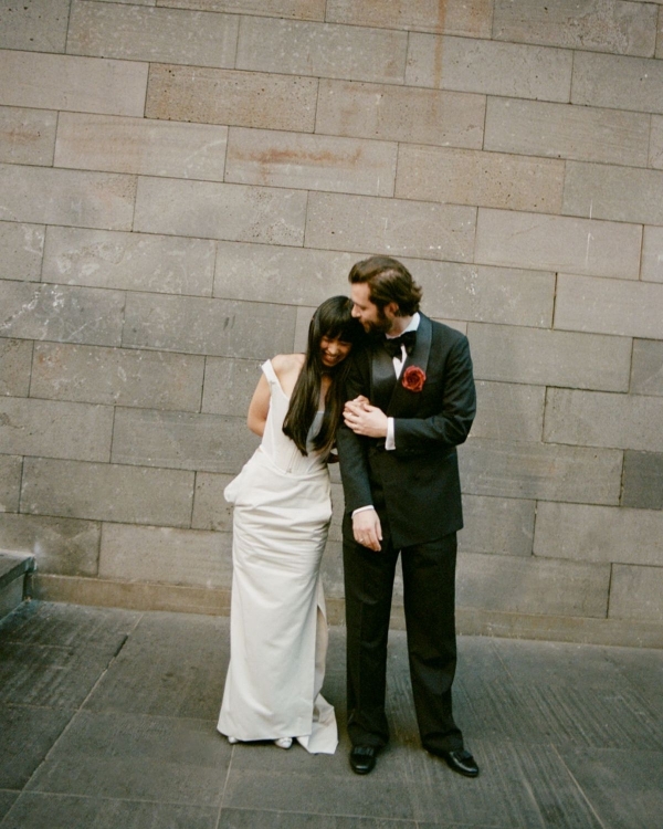 Inside a Daringly Colorful & Cool Wedding at a Melbourne Art Gallery