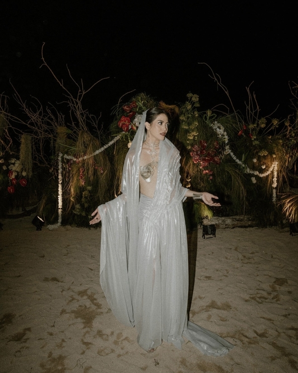 A Chic & Spiritual Bali Beach Wedding with Custom Couture and Cultural Touches